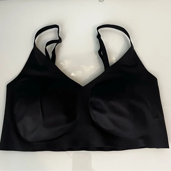 True & Co The Body Triangle Convertible Strap Bralette Bra in Black Size L Large - Picture 6 of 8
